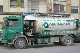 Desatascos y limpiezas con camiones cuba en Huesca